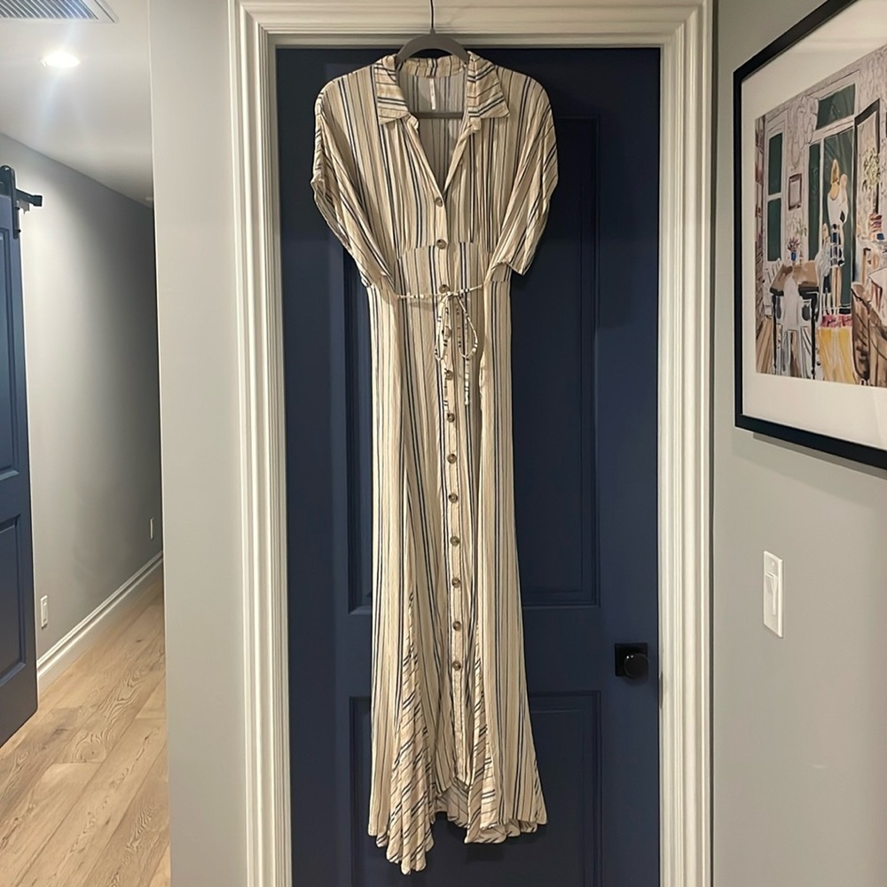 Free people stripped Maxi dress